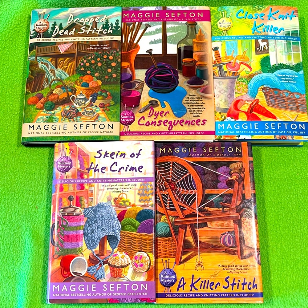 Knitting Mystery Maggie Sefton HC/DJ Books EXC